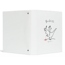 Badass Dinosaur Guy Binders