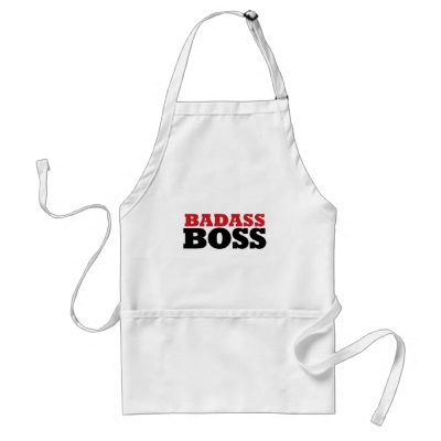 Badass Funny Boss Apron by EllesBaby