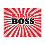 Badass Funny Boss Postcards