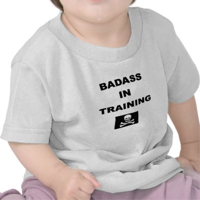 badass in training child tshirts