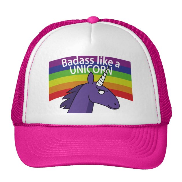 Badass Like A Unicorn! Trucker Hat-0