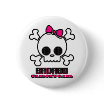Badass Sailor's Girl Pinback Buttons