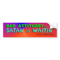 BadAttitude-SATAN bumper stickers