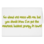 Baddest Grampy in Town Greeting Card