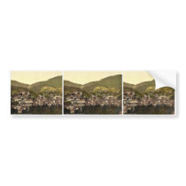 Baden-Baden, general view with castle, Baden, Germ Bumper Stickers
