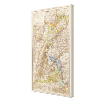 Baden Germany Atlas Map Gallery Wrapped Canvas