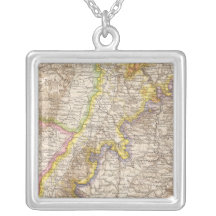Baden Germany Atlas Map Personalized Necklace