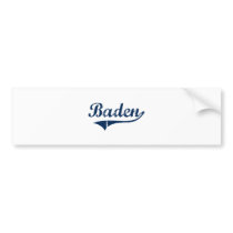 Baden Pennsylvania Classic Design Bumper Stickers