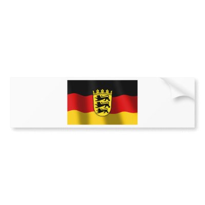 Baden-Wuerttemberg coat of arms Bumper Sticker by german_pride
