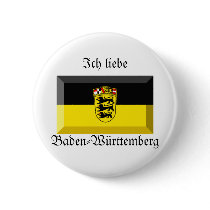 Baden-Wuerttemberg Flag Gem Button