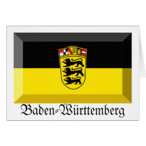 Baden-Wuerttemberg Flag Gem Greeting Cards