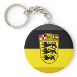 Baden-Wuerttemberg Flag Gem Keychain