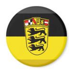 Baden-Wuerttemberg Flag Gem Fridge Magnet