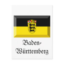 Baden-Wuerttemberg Flag Gem postcards by Vexillophile Baden-Wuerttemberg Flag Gem postcards
