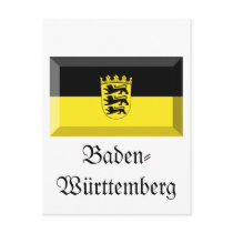 Baden-Wuerttemberg Flag Gem postcards by Vexillophile Baden-Wuerttemberg Flag Gem postcards