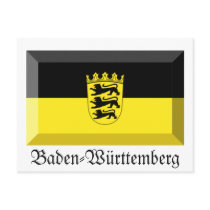 Baden-Wuerttemberg Flag Gem postcards by Vexillophile Baden-Wuerttemberg Flag Gem postcards