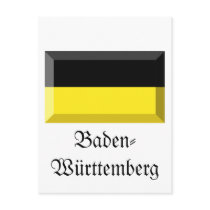 Baden-Wuerttemberg Flag Gem postcards by Vexillophile Baden-Wuerttemberg Flag Gem postcards