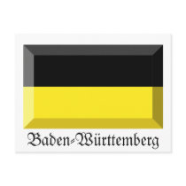Baden-Wuerttemberg Flag Gem postcards by Vexillophile Baden-Wuerttemberg Flag Gem postcards