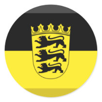 Baden-Wuerttemberg Flag Gem stickers