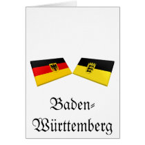 Baden-Wuerttemberg, Germany Flag Tiles cards by Vexillophile Baden-Wuerttemberg, Germany Flag Tiles cards