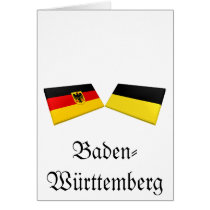 Baden-Wuerttemberg, Germany Flag Tiles cards by Vexillophile Baden-Wuerttemberg, Germany Flag Tiles cards