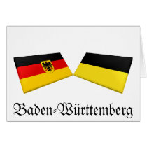 Baden-Wuerttemberg, Germany Flag Tiles cards by Vexillophile Baden-Wuerttemberg, Germany Flag Tiles cards