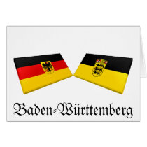 Baden-Wuerttemberg, Germany Flag Tiles cards by Vexillophile Baden-Wuerttemberg, Germany Flag Tiles cards