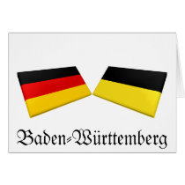 Baden-Wuerttemberg, Germany Flag Tiles cards by Vexillophile Baden-Wuerttemberg, Germany Flag Tiles cards