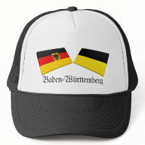 Baden-Wuerttemberg, Germany Flag Tiles Hat