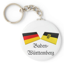 Baden-Wuerttemberg, Germany Flag Tiles Key Chains
