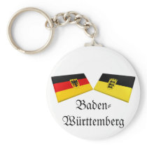 Baden-Wuerttemberg, Germany Flag Tiles Keychain