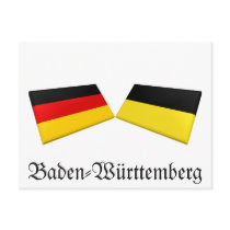 Baden-Wuerttemberg, Germany Flag Tiles postcards by Vexillophile Baden-Wuerttemberg, Germany Flag Tiles postcards