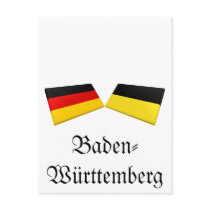 Baden-Wuerttemberg, Germany Flag Tiles postcards by Vexillophile Baden-Wuerttemberg, Germany Flag Tiles postcards