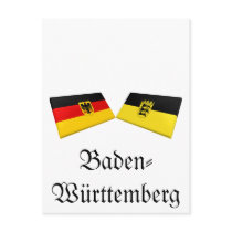 Baden-Wuerttemberg, Germany Flag Tiles postcards by Vexillophile Baden-Wuerttemberg, Germany Flag Tiles postcards