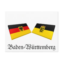Baden-Wuerttemberg, Germany Flag Tiles postcards by Vexillophile Baden-Wuerttemberg, Germany Flag Tiles postcards
