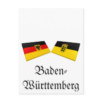 Baden-Wuerttemberg, Germany Flag Tiles Postcards