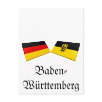 Baden-Wuerttemberg, Germany Flag Tiles postcards by Vexillophile Baden-Wuerttemberg, Germany Flag Tiles postcards