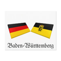 Baden-Wuerttemberg, Germany Flag Tiles postcards by Vexillophile Baden-Wuerttemberg, Germany Flag Tiles postcards