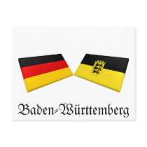 Baden-Wuerttemberg, Germany Flag Tiles postcards by Vexillophile Baden-Wuerttemberg, Germany Flag Tiles postcards