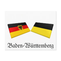 Baden-Wuerttemberg, Germany Flag Tiles postcards by Vexillophile Baden-Wuerttemberg, Germany Flag Tiles postcards