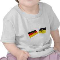 Baden-Wuerttemberg, Germany Flag Tiles Shirts
