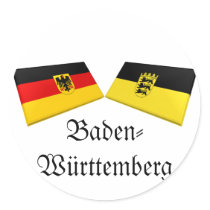 Baden-Wuerttemberg, Germany Flag Tiles stickers