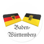 Baden-Wuerttemberg, Germany Flag Tiles Sticker