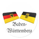 Baden-Wuerttemberg, Germany Flag Tiles stickers