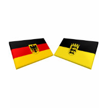 Baden-Wuerttemberg, Germany Flag Tiles t-shirts
