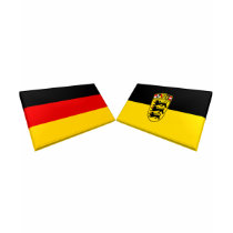 Baden-Wuerttemberg, Germany Flag Tiles t-shirts