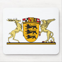 Baden Wurtemberg Coat of Arms Mousepad by FlagTshirts Baden Wurtemberg Coat of Arms Mousepad