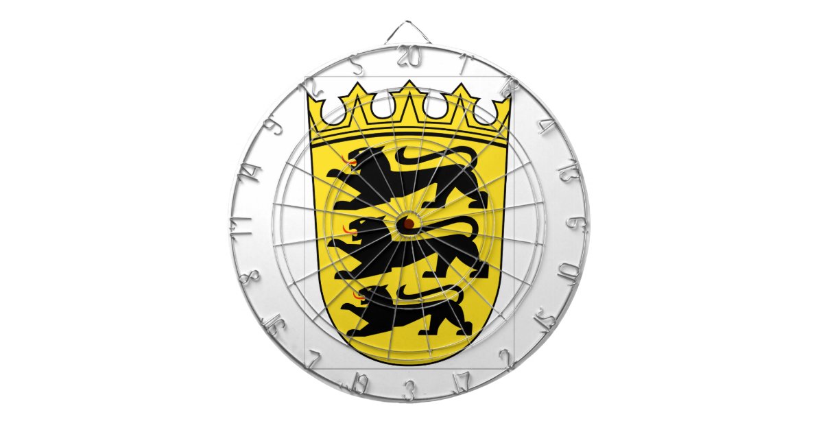 Baden-Württemberg (Germany) Coat of Arms Dartboard | Zazzle