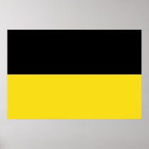 Baden Wurttemberg, Germany flag Print