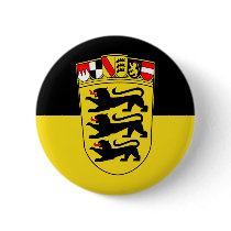 Baden-Württemberg(State, Greater Arms), Germany Pinback Button